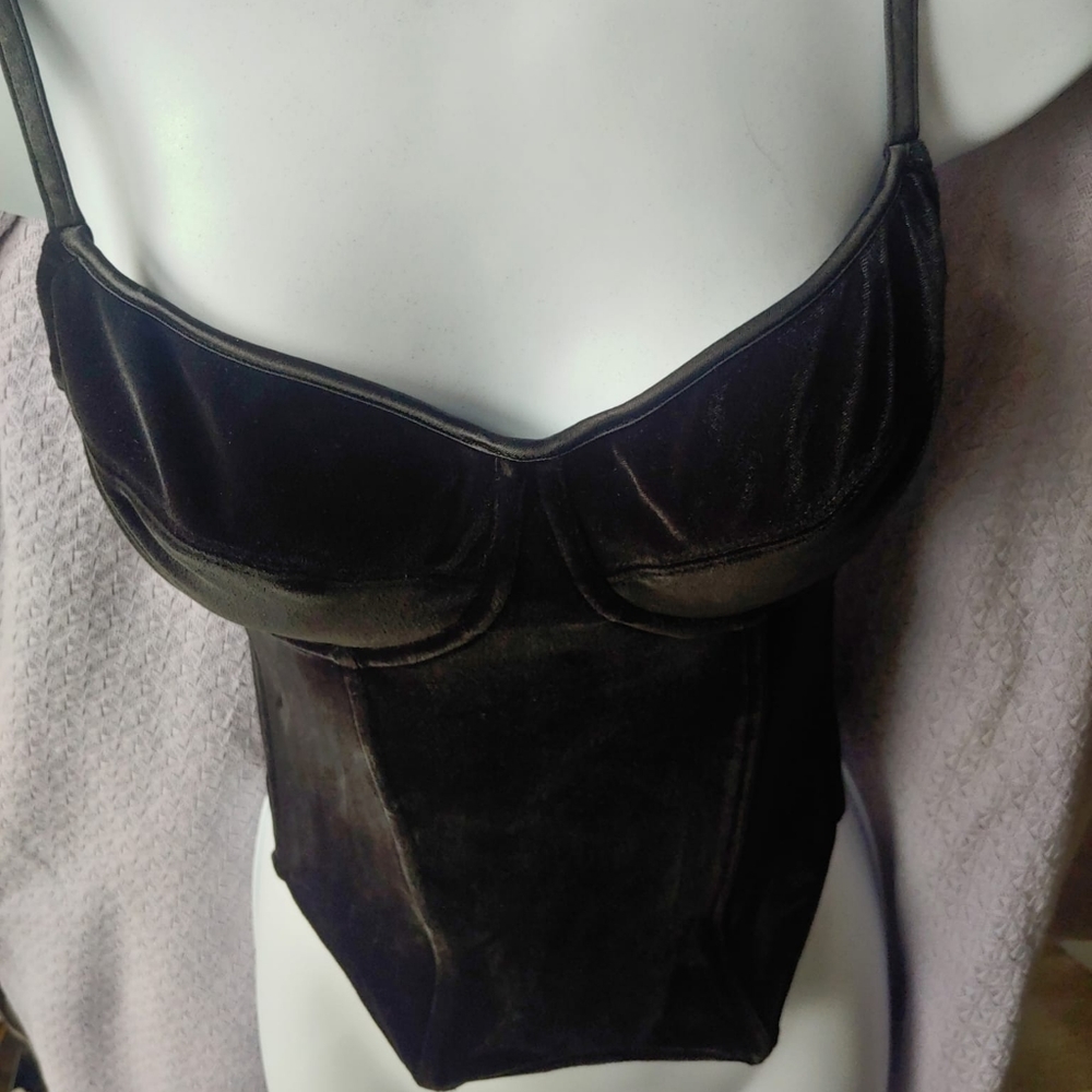 Victoria's Secret Bustier, Purple Velvet 36C